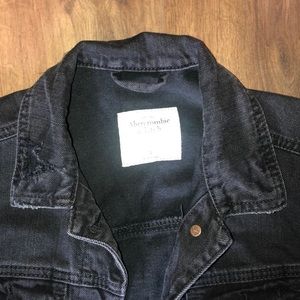 Abercrombie & Fitch Jackets & Coats - Abercrombie distressed black denim jacket Abercrombie & Fitch Jackets & Coats - Abercrombie distressed black denim jacket